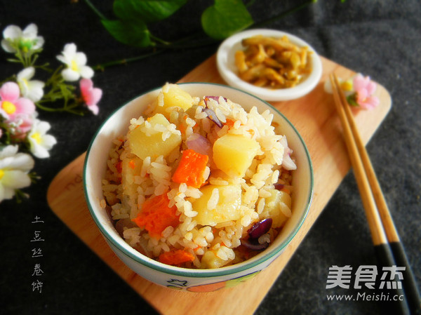 Potato and Carrot Braised Rice recipe