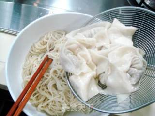 Wonton Noodles with Chicken Broth and Fresh Pork recipe