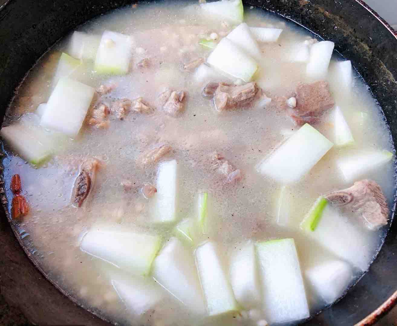 Winter Melon and Barley Pork Rib Soup recipe