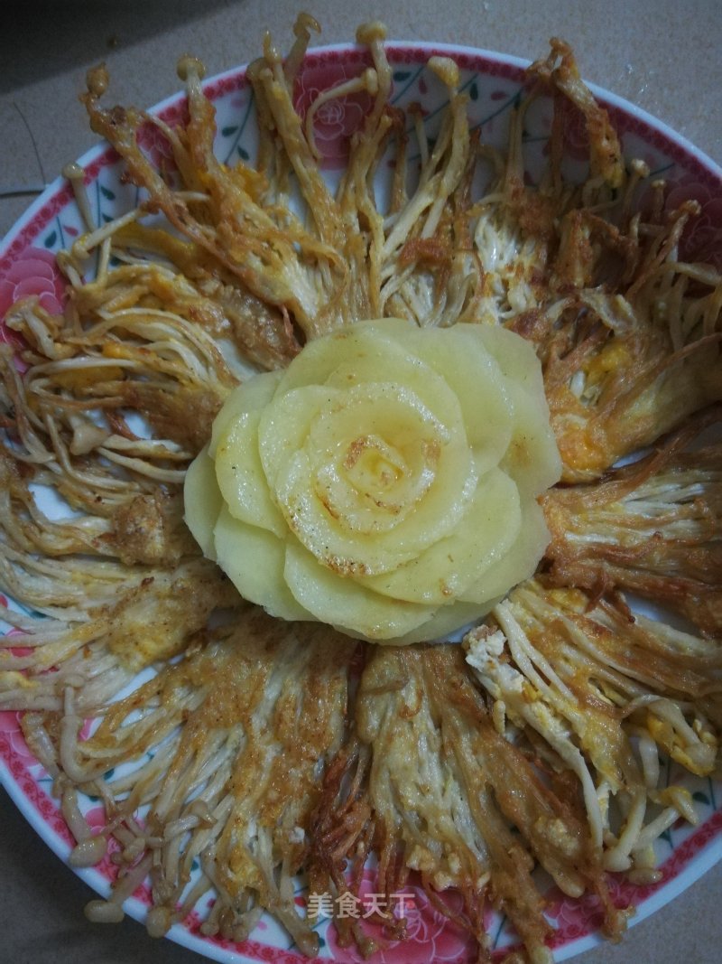 Pan-fried Enoki Mushroom recipe