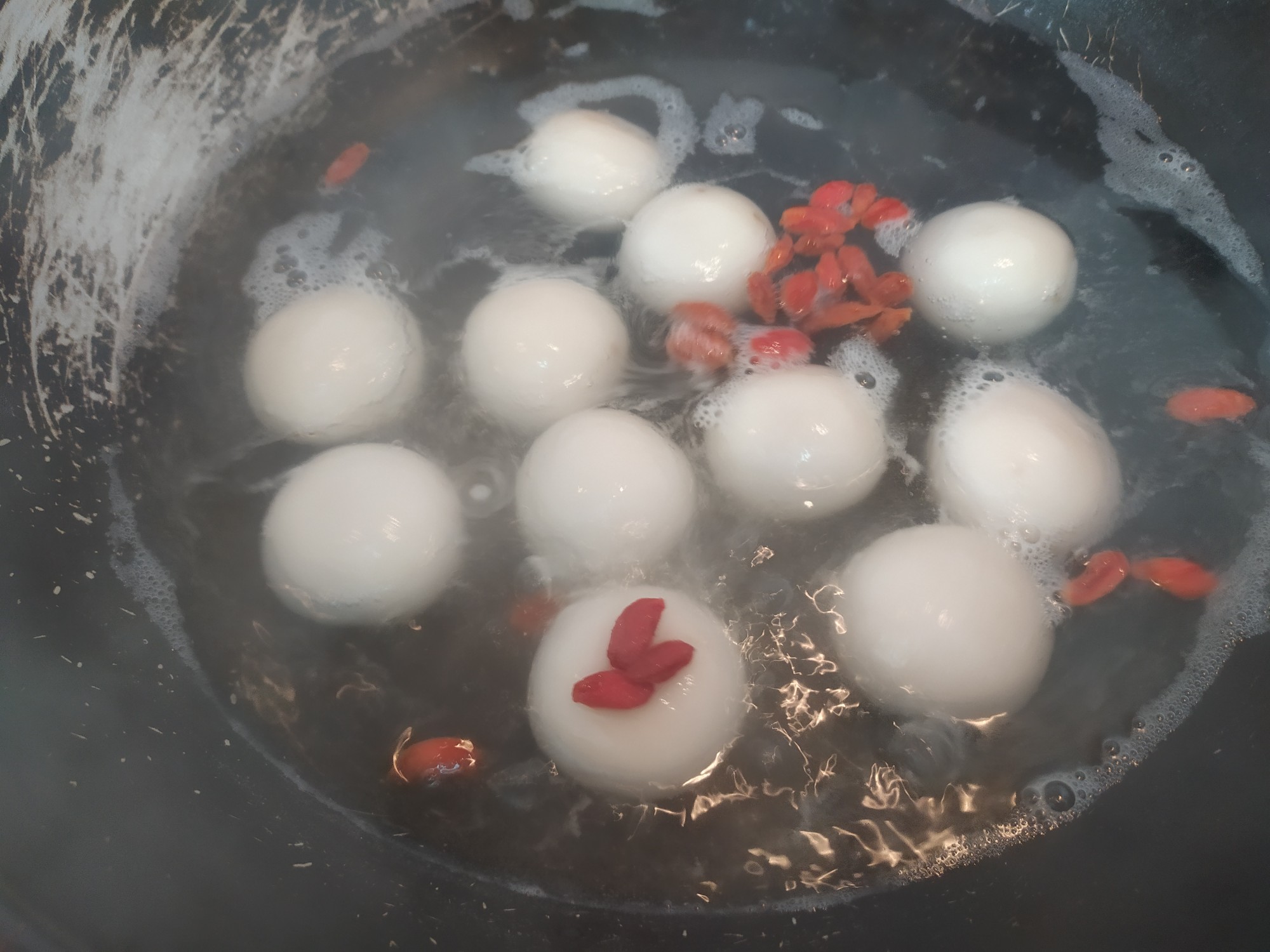 Tangyuan with White Sugar and Sesame Filling recipe