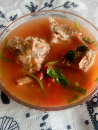 Duck Bone Persimmon Soup recipe