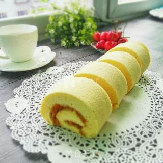 #aca烤明星大赛# Meat Floss Cake Roll recipe
