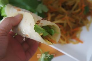 Shredded Potato Burrito recipe