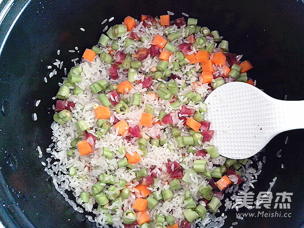 Claypot Rice with Seasonal Vegetables recipe