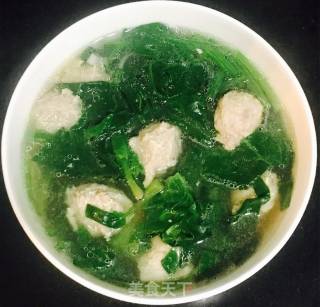 Spinach Meatball Soup recipe