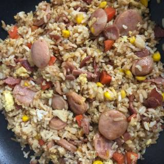 Fried Rice with Bacon and Egg recipe