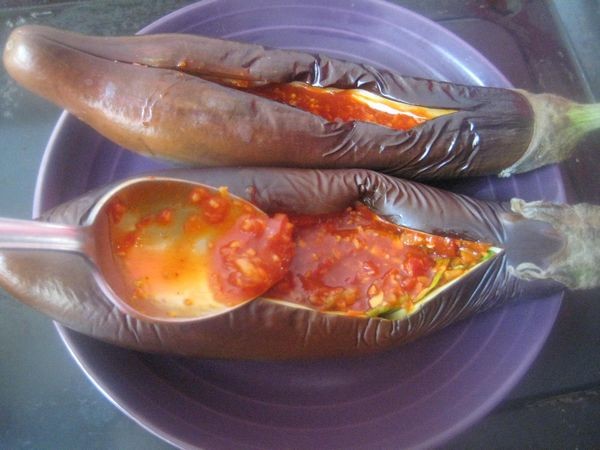 Garlic Bbq Eggplant recipe