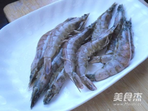 Fried Shrimp with Chopped Pepper recipe