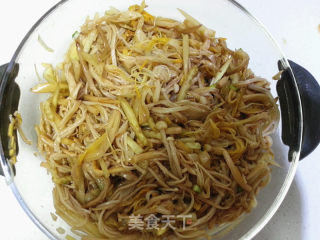 Refreshing and Refreshing-cold Enoki Mushroom and Day Lily recipe