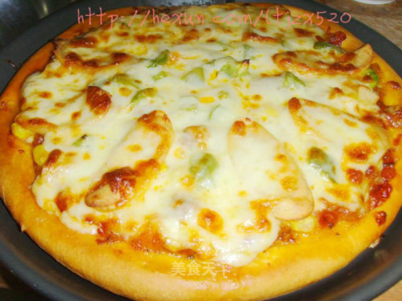 Home-made Chicken Pizza recipe