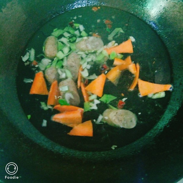 Beef Sausage and Chinese Cabbage Soup recipe