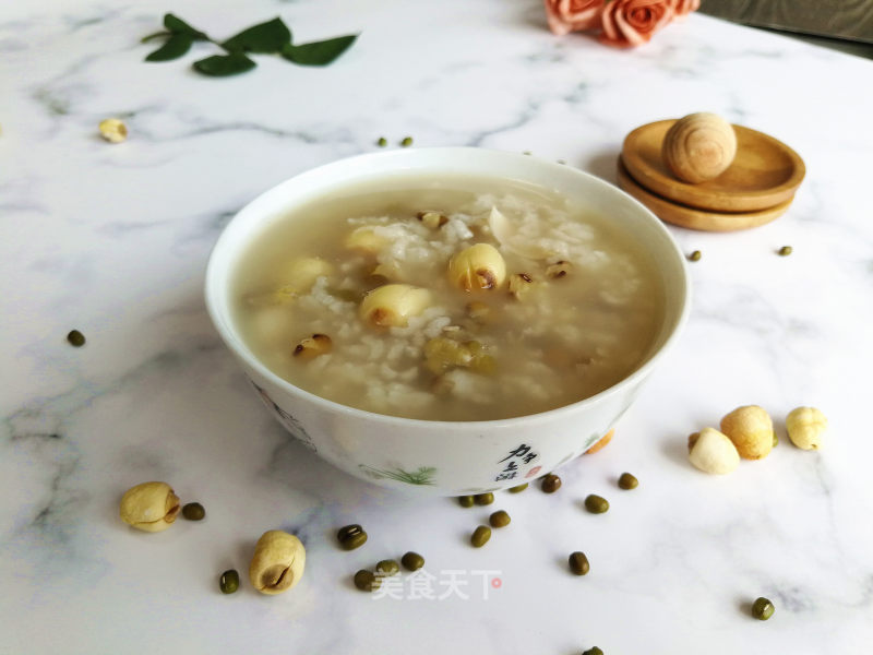 Mung Bean Lily Lotus Seed Porridge recipe