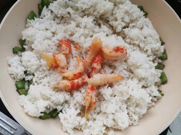 Fried Rice with Crayfish Mustard Salad Dressing recipe