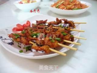 Fried Spicy Beef Skewers recipe