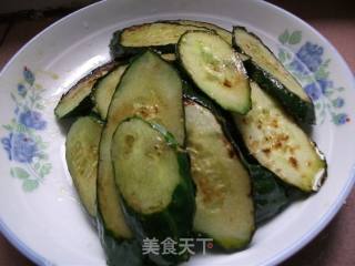 Fried Cucumber with Basil recipe