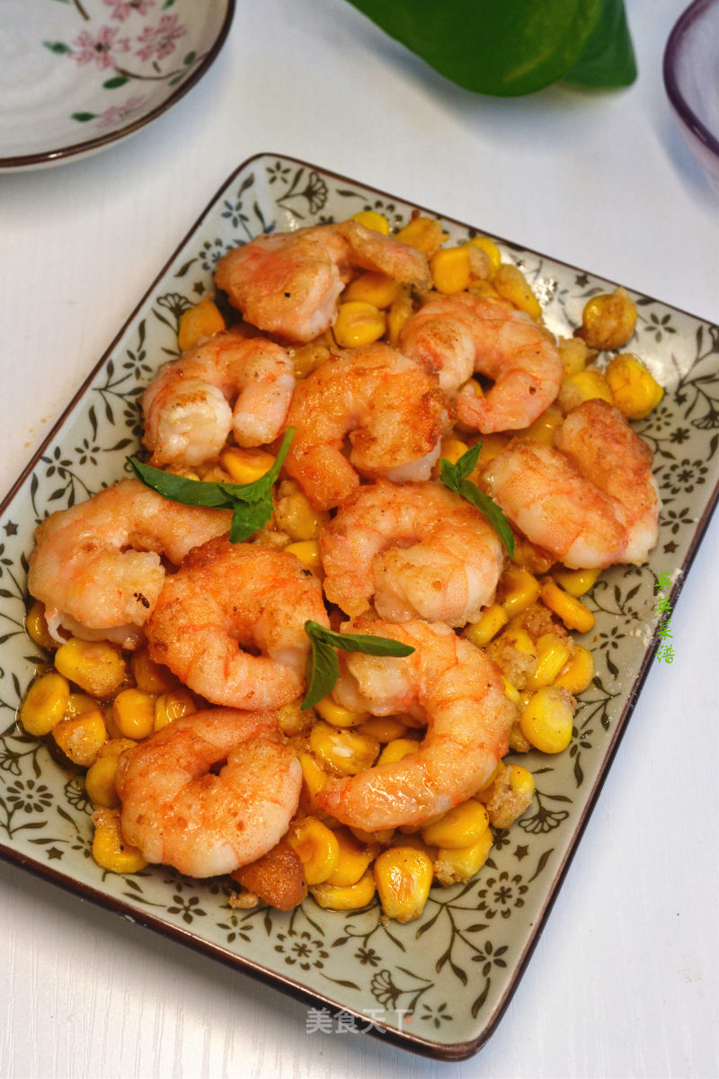 Pan-fried Shrimp and Corn recipe