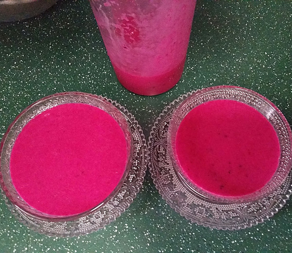 Dragon Fruit Coconut Milk Sago recipe