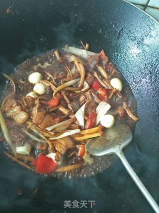 Grilled Quail Eggs with Tea Tree Mushroom recipe