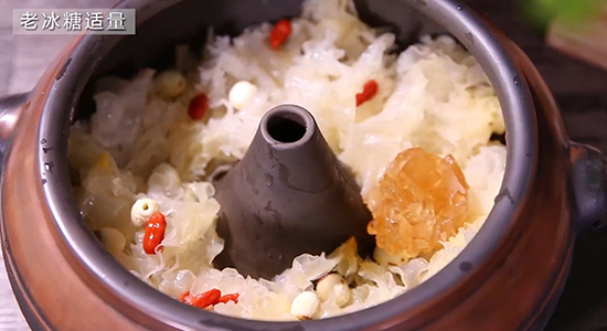 Dianjiang Steam Pot Food-rock Sugar Tremella recipe