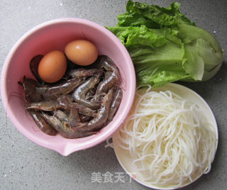 Shrimp Soup Rice Noodles recipe