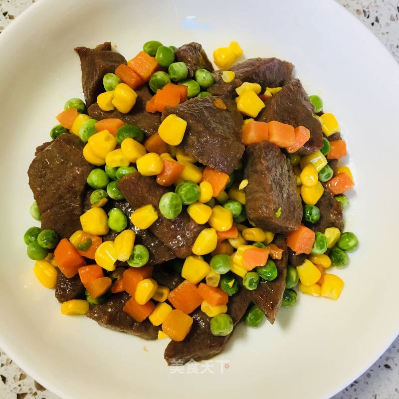 Black Pepper Steak with Mixed Vegetables recipe