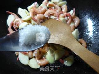 Fried Sea Prawns with Rice White recipe