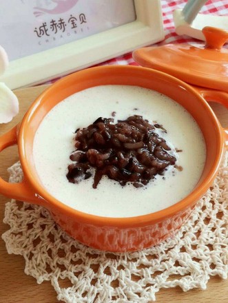 Black Rice Porridge with Walnut Milk recipe