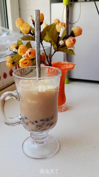 Red Bean Pudding Milk Tea recipe