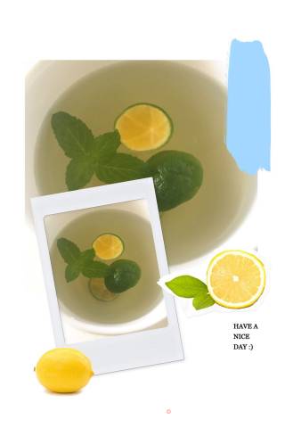 Summer Drink-honey Lemon Mint Water recipe