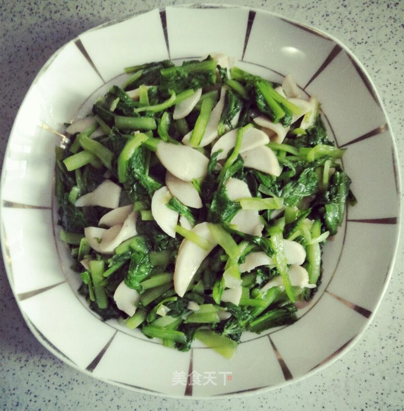 Stir-fried Pleurotus Eryngii with Cabbage recipe