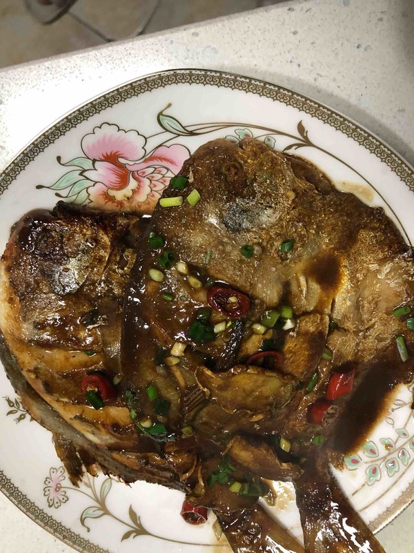 Homemade Braised Pomfret recipe