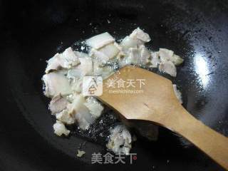 Stir-fried Lettuce with White Meat recipe