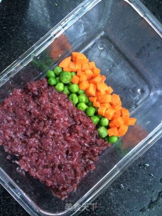 Fruit and Vegetable Sticky Rice Bento recipe