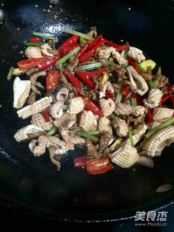 Stir Fried Squid Roll recipe