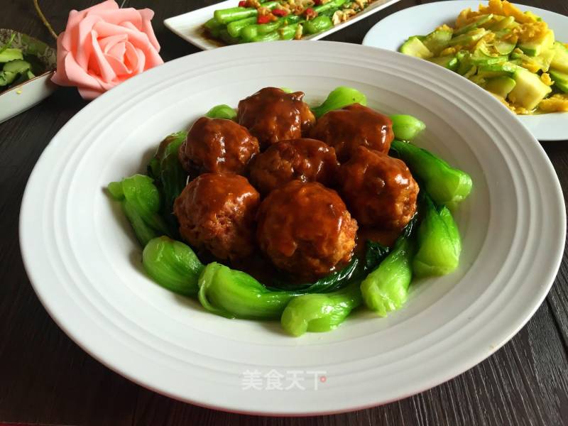 Meat Ball with Soy Sauce recipe