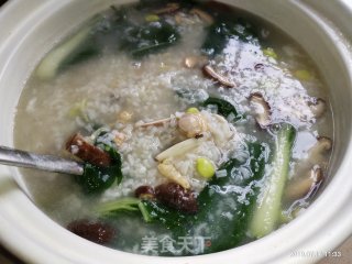 Conch, Shrimp and Mushroom Casserole Congee recipe