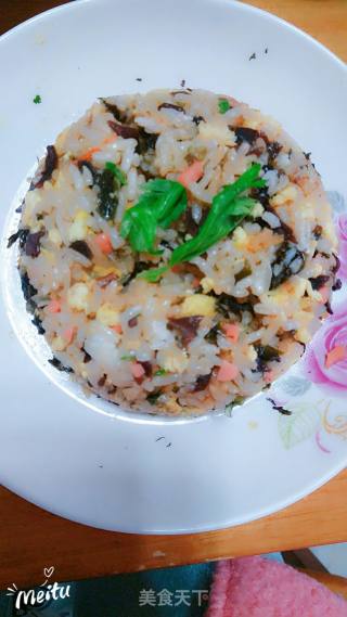 Fried Rice with Seaweed and Egg recipe