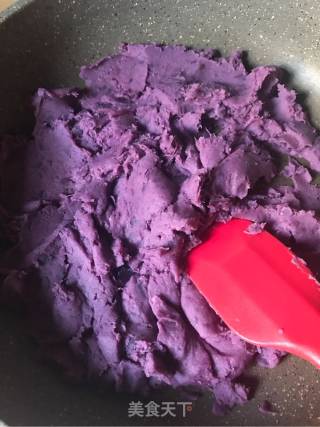 Mung Bean Cold Cake with Purple Sweet Potato Filling recipe