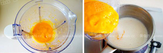 Mango Coconut Milk Two-color Pudding recipe