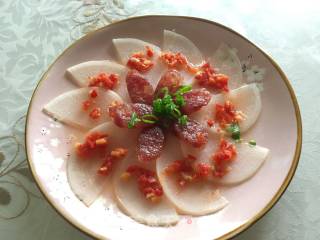 Steamed White Radish with Chinese Sausage recipe