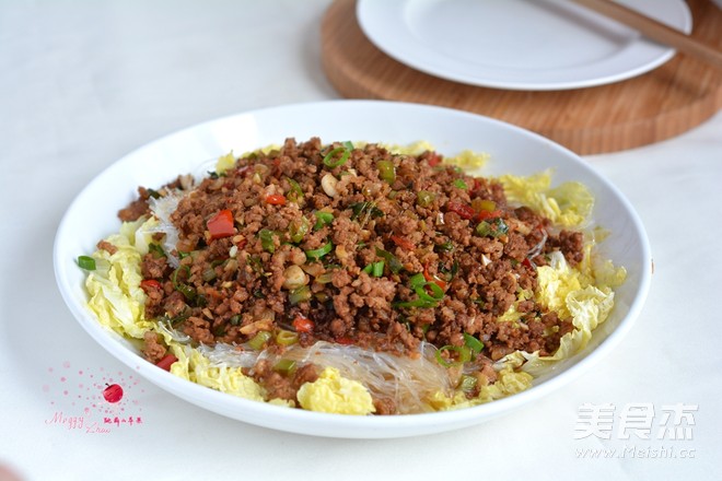 Microwave Version of Minced Pork Vermicelli Baby Dish recipe