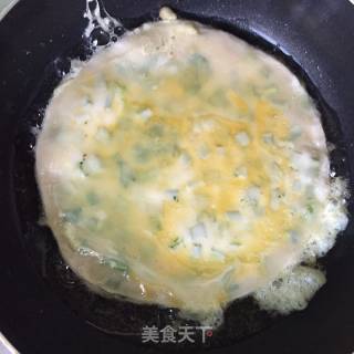 Lazy Version Cumin Scallion Omelette recipe