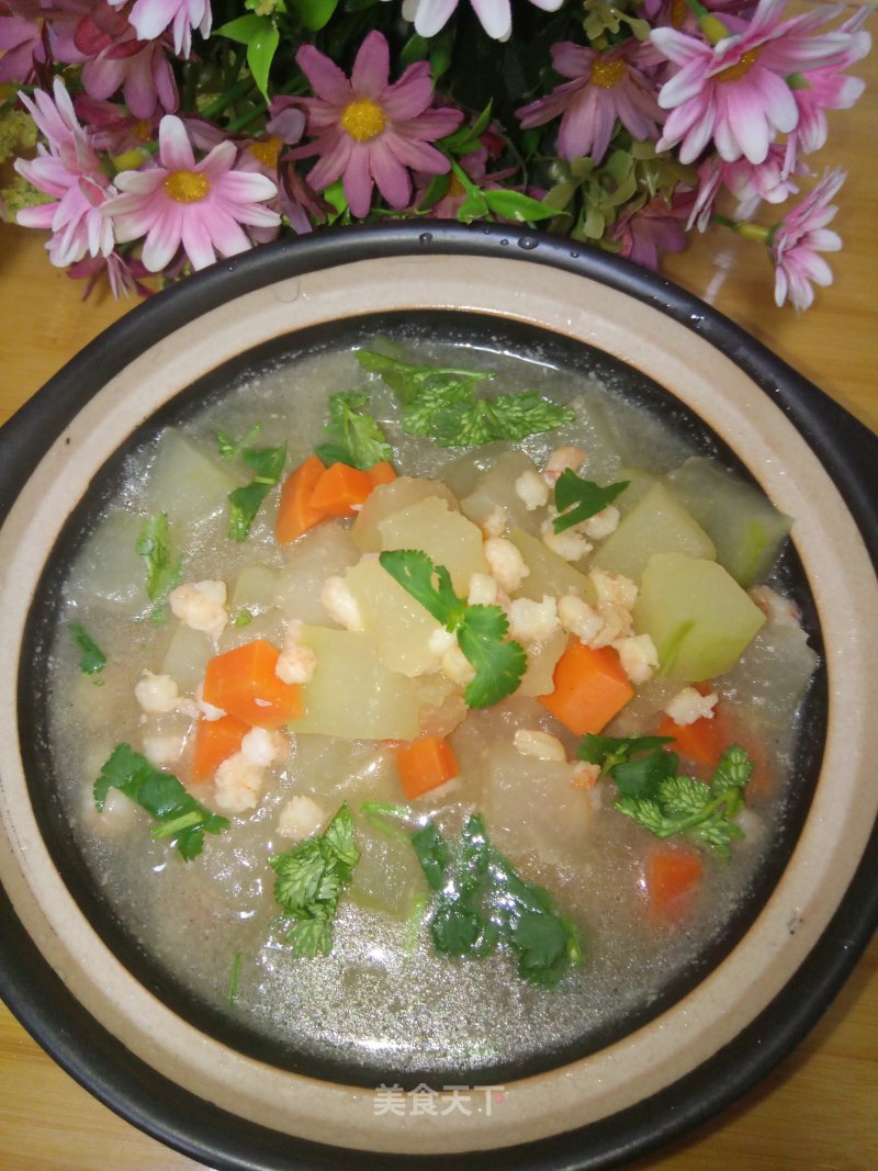 #御寒美食#winter Melon Shrimp Soup recipe