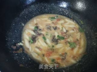 Tomato Seaweed Scissors Noodles recipe