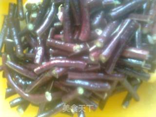 Potato Stew with Purple Beans recipe