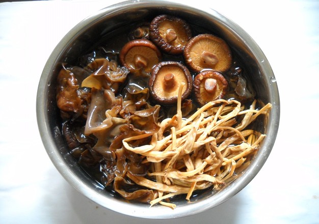 Braised Sanxian with Mushroom and Huangpi Sanxian recipe