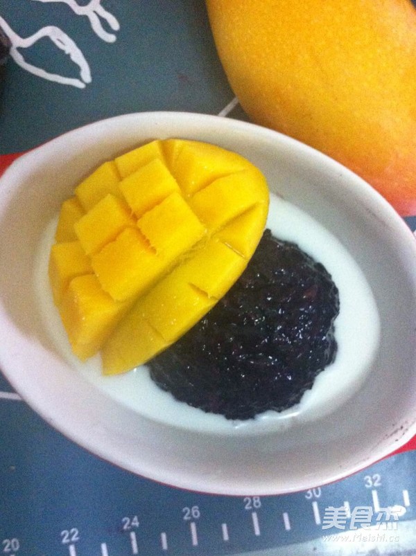 Mango Black Glutinous Rice Buffy recipe