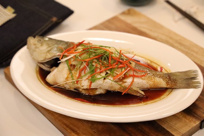 Simple Home Cooking of Steamed Sea Bass recipe