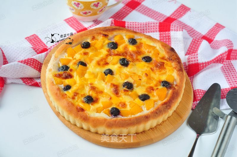 Yellow Peach Cheese Pizza recipe